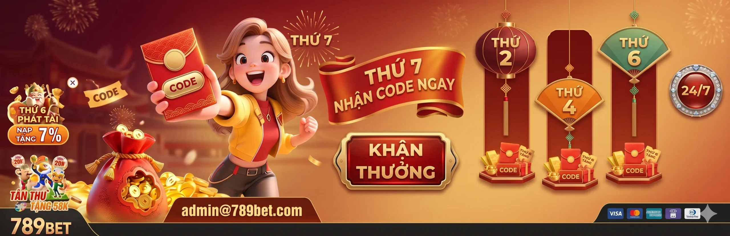 789bet năm 2026 thứ 2,4,6 nhận thưởng, thứ 7 nhận code